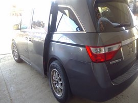 2011 HONDA ODYSSEY, GRAY, EX-L MODEL, 3.5L, AT, FWD,   A26284